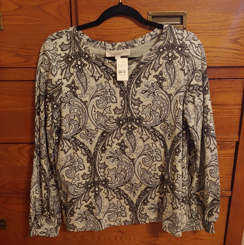 🌸Loft Paisley Print Top🌸